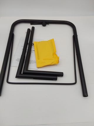 VEVOR Mesa Colgante para Balcón, Mesa Plegable para Balcón al Aire Libre de 1000 x 485 x 480 mm con Barandillas, Ajustable en 5