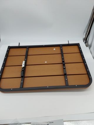 VEVOR Mesa Colgante para Balcón, Mesa Plegable para Balcón al Aire Libre de 1000 x 485 x 480 mm con Barandillas, Ajustable en 5