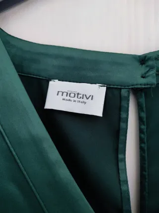 Blusa Motivi verde donna manica corta