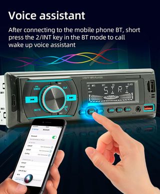 Auto-rádio Bluetooth USB MP3 microSD Sanda