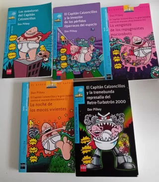 Pack 5 libros Capitán Calzoncillos