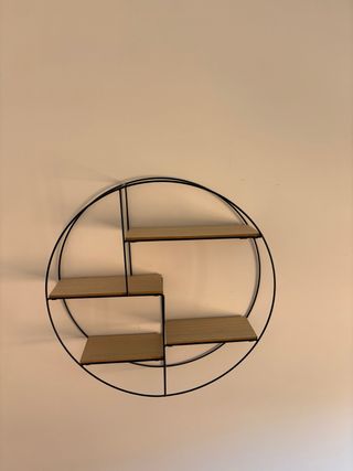 Estantería de pared redonda