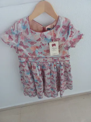 Vestido Tizzas niña talla 11/12 mariposas El Corte