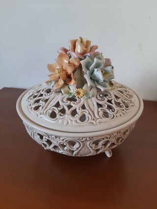 Centro tavola Bassano fiori ceramica