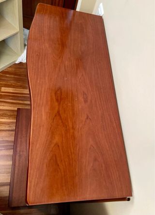 Muebles de salón madera oscura