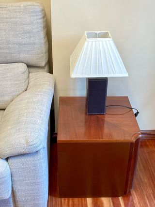 Muebles de salón madera oscura