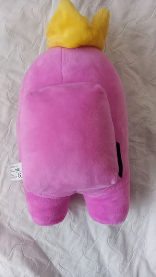 Peluche Among Us Rosa con Corona