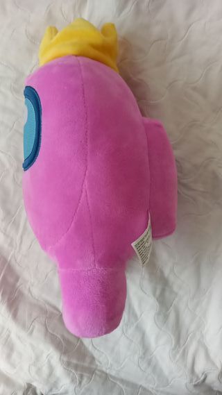 Peluche Among Us Rosa con Corona