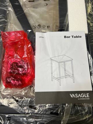 NUEVA!! Mesa alta bar madera y metal