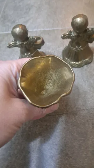 3 Candelabros Ángeles Años 50