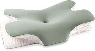 MULISOFT Almohada de espuma viscoelástica, cómoda y ergonómica, con soporte para el cuello, ideal para dormir de lado, verde