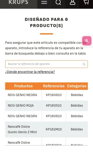 Soporte cápsulas cafetera Krups MS-622727