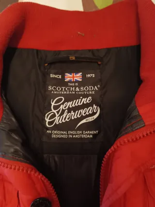 Chaleco acolchado Scotch & Soda Rojo y negro