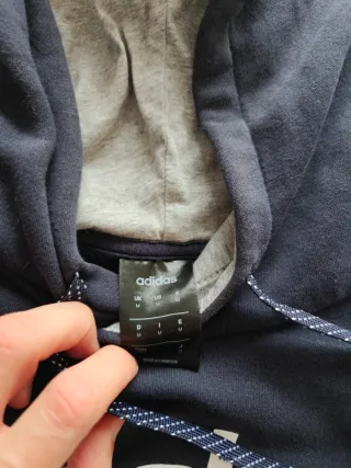 Sudadera Adidas Talla M Azul y Gris