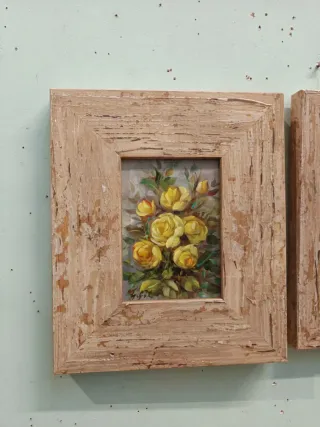 2 dipinti a olio su tavola