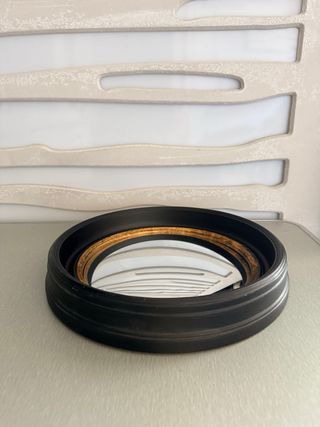 Espejo Convexo Negro y Dorado