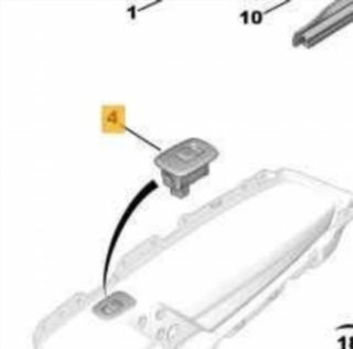 6490C6 MANDO ELEVALUNAS TRASERO IZQUIERDO PEUGEOT