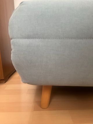 Sofá cama 1 plaza verde agua