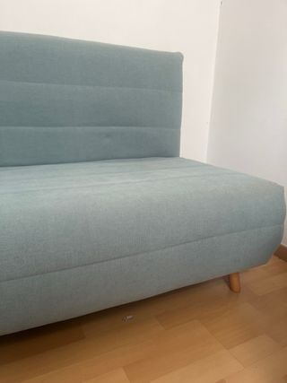 Sofá cama 1 plaza verde agua