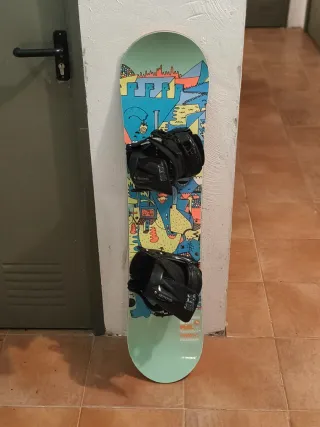 Tabla Snowboard para niños Salomon con fijaciones