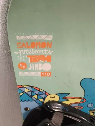 Tabla Snowboard para niños Salomon con fijaciones