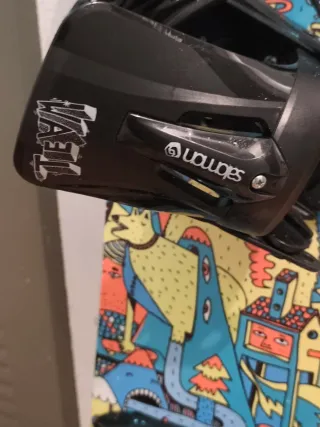 Tabla Snowboard para niños Salomon con fijaciones