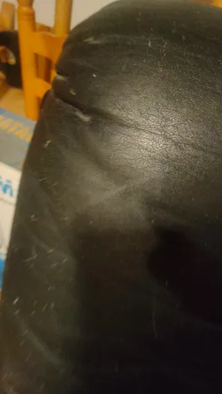 Sillón negro piel sintética