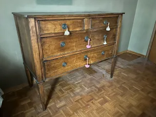 Cassettone Antico Legno Noce '800/'90