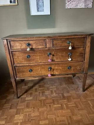 Cassettone Antico Legno Noce '800/'90