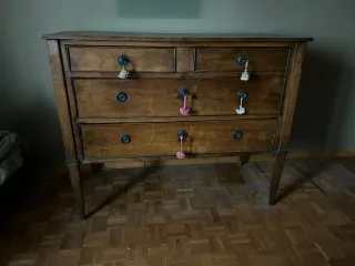 Cassettone Antico Legno Noce '800/'90