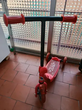 Patinete infantil 3 ruedas luces