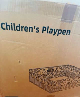 Parque Infantil Bebé 16 Paneles Rosa y Blanco