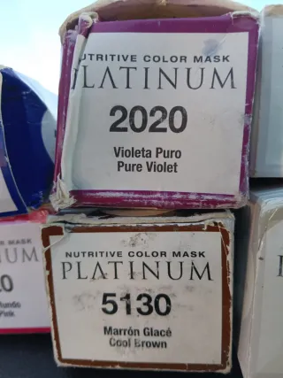 Lote 6 Mascarillas Color Hipertin Platinum