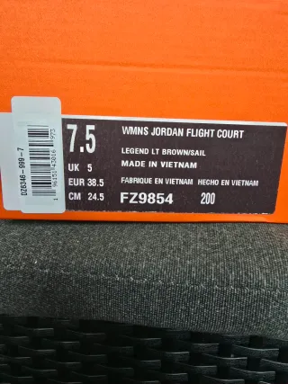 Nike Jordan Flight Court Beige/Sail Nuevas