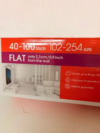 Soporte TV Pared Negro