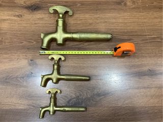 Lote 3 grifos latón