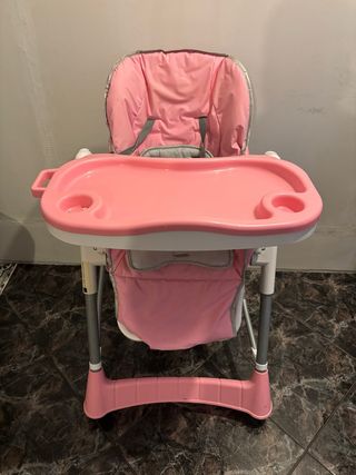 Trona de bebé rosa