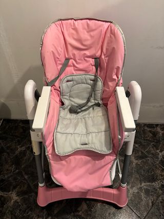 Trona de bebé rosa