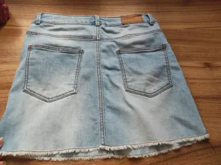 Minifalda vaquera azul denim zara algodón tendenci