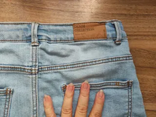 Minifalda vaquera azul denim zara algodón tendenci