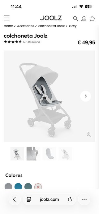 Colchoneta Joolz Gris