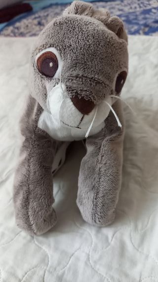 Peluche coniglio grigio