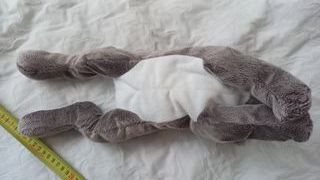 Peluche coniglio grigio