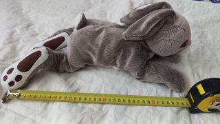 Peluche coniglio grigio