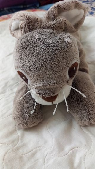 Peluche coniglio grigio