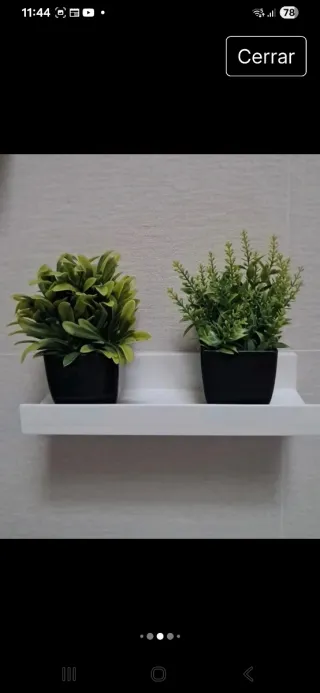 4 mini Plantas Artificiales Decorativas