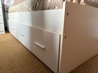 Estructura de cama 90 cm Cajoneras grandes debajo