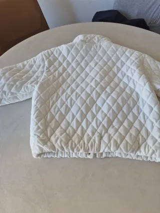 Chaquetón acolchado blanco