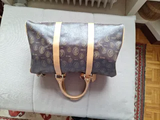 Bolso de viaje de piel plastificada