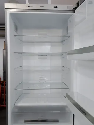 Nevera combi acero inoxidable